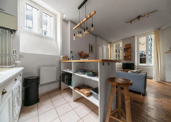 Le Cocon - Cocooning Avec Terrasse - Rue Des Gras דירה