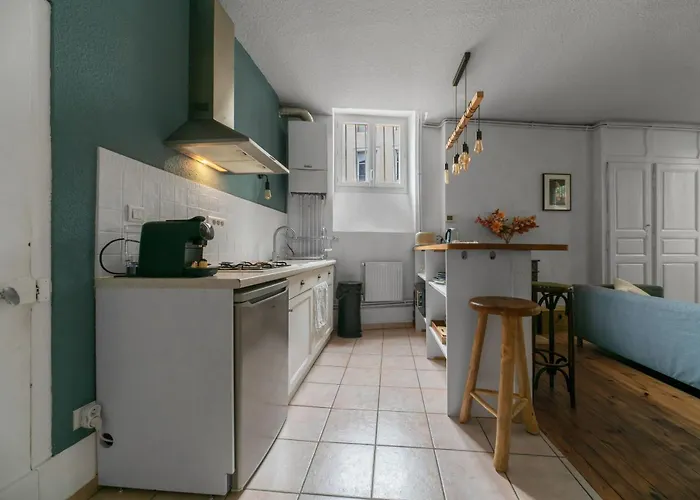 Le Cocon - Cocooning Avec Terrasse - Rue Des Gras דירה