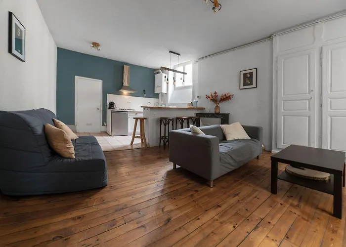 Le Cocon - Cocooning Avec Terrasse - Rue Des Gras דירה *